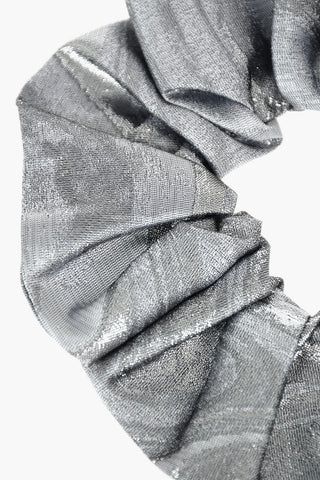 metalized fabric scrunchie
