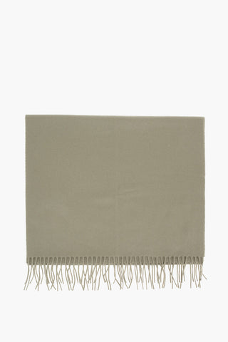 virgin wool and cashmere fringed EFIN scarf