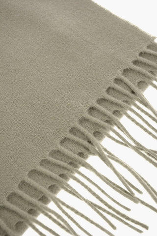 virgin wool and cashmere fringed EFIN scarf