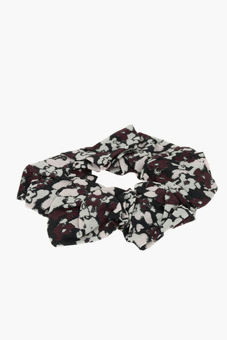 floral patterned scrunchie