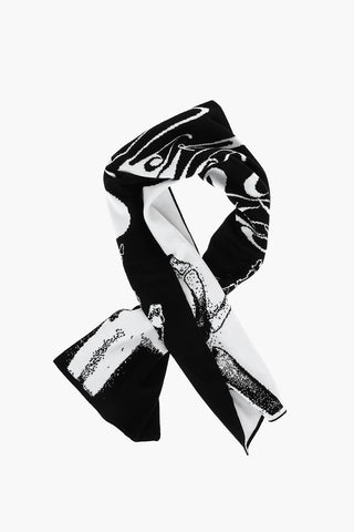 Stretched Fabric Scarf with Logo