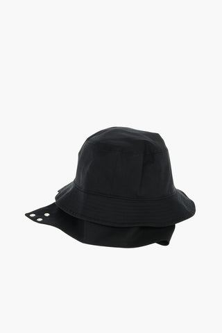Cappello Bucket in Tessuto Tech con Orlo Ampio