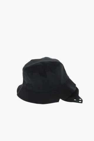Cappello Bucket in Tessuto Tech con Orlo Ampio