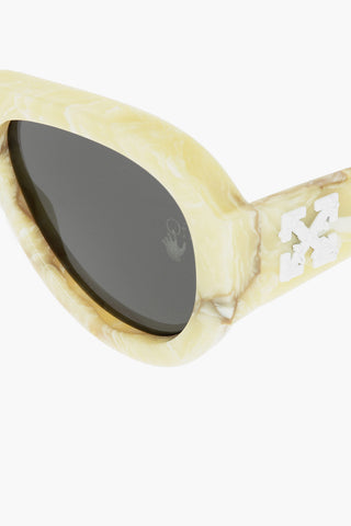 Marble Effect PILOT Sunglasses with Logo