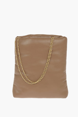 Vegan Leather Padded Shoulder Bag