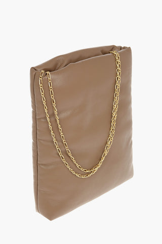 Vegan Leather Padded Shoulder Bag