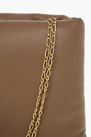 Vegan Leather Padded Shoulder Bag
