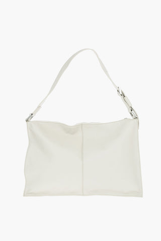 zip closure textured leather EDBURY shoulder bag