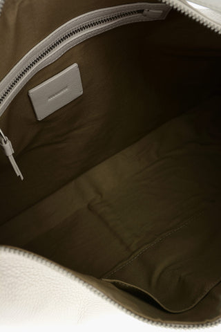 zip closure textured leather EDBURY shoulder bag