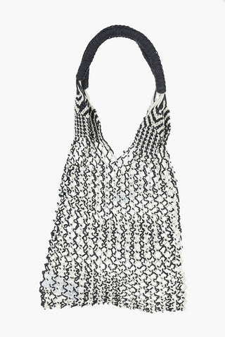 two-tone mesh LARIS shoulder bag