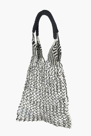 two-tone mesh LARIS shoulder bag