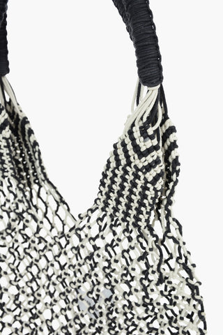 two-tone mesh LARIS shoulder bag
