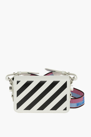 Printed Leather DIAG MINI FLAP Crossbody Bag
