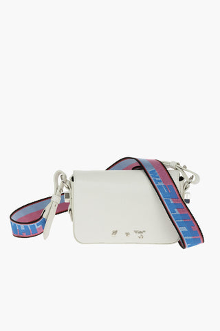 Printed Leather DIAG MINI FLAP Crossbody Bag