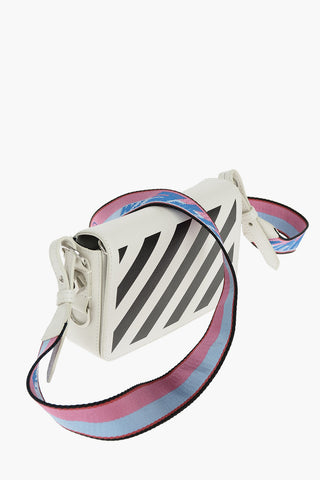 Printed Leather DIAG MINI FLAP Crossbody Bag