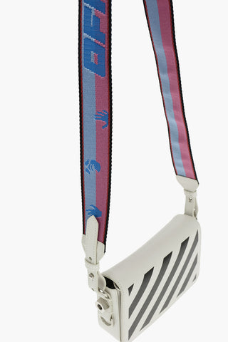 Printed Leather DIAG MINI FLAP Crossbody Bag