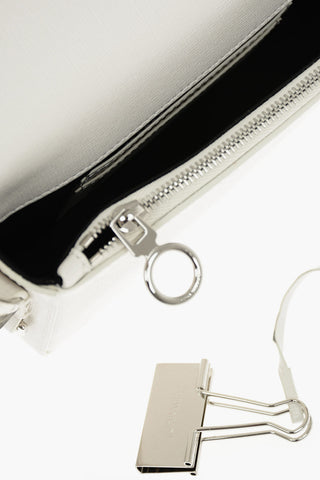 Printed Leather DIAG MINI FLAP Crossbody Bag