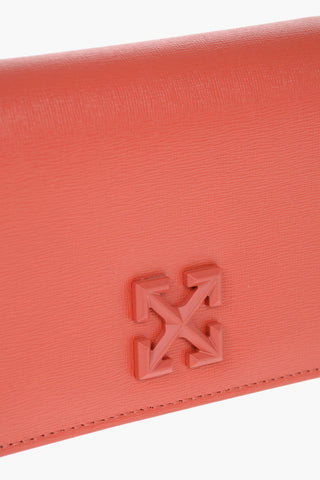 Leather JITNEY Crossbody Bag With Chain