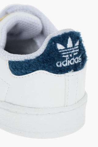 leather SUPERSTAR EL I sneakers with fabric trimmings