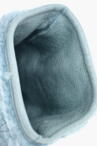 Real Fur Leather Mitten Gloves