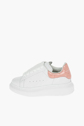 Leather LARRY  Sneakers with Crocodile Effect Detail