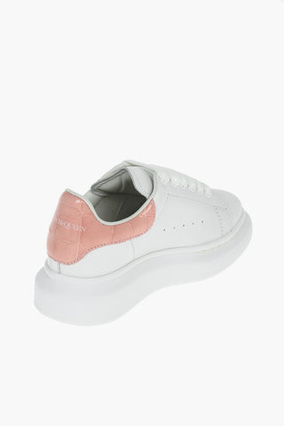 Leather LARRY  Sneakers with Crocodile Effect Detail
