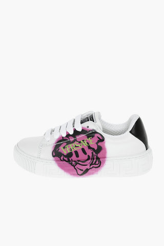 Printed Leather Sneakers