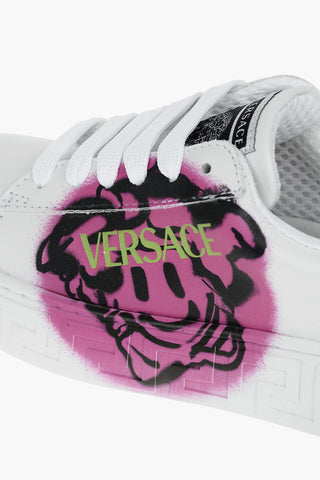 Printed Leather Sneakers