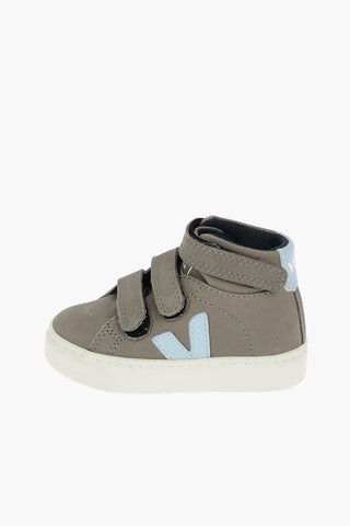touch strap closure leather high top sneakers
