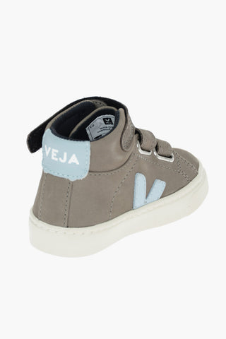 touch strap closure leather high top sneakers