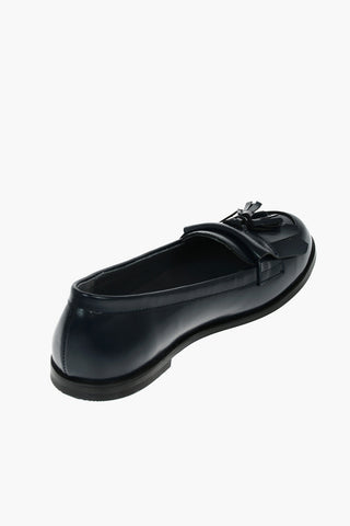 Leather THEA Flat ballet with Tassel