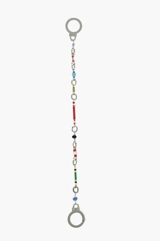 colored beads brass bracelet