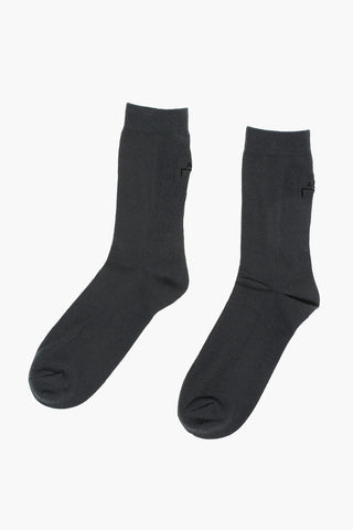 Solid Color Cotton Blend Long Socks