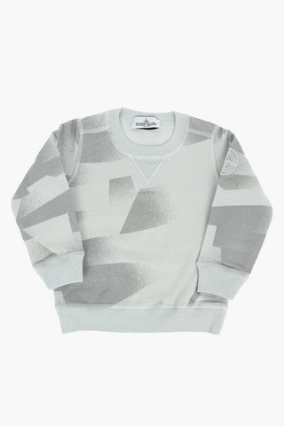 brushed cotton crew-neck sweatshirt