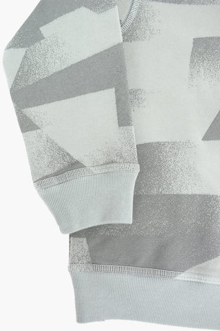 brushed cotton crew-neck sweatshirt
