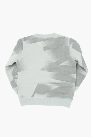 brushed cotton crew-neck sweatshirt