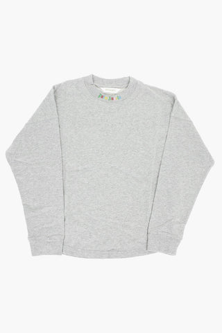 Crew-Neck T-shirt with Embossed Logo on the Back