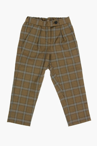 Plaid Check Single Pleated TASHA Pants