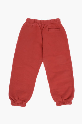 logo printed solid color joggers