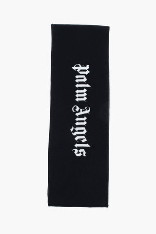 Virgin Wool Scarf with Logo