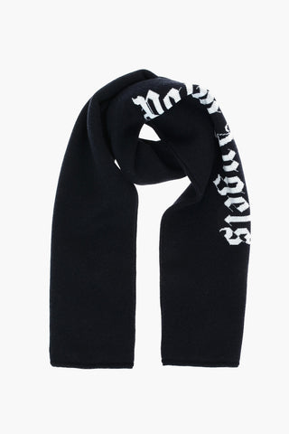 Virgin Wool Scarf with Logo