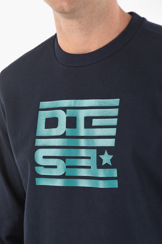 Crew Neck S-GIRK-K15 Front Printed Sweatshirt