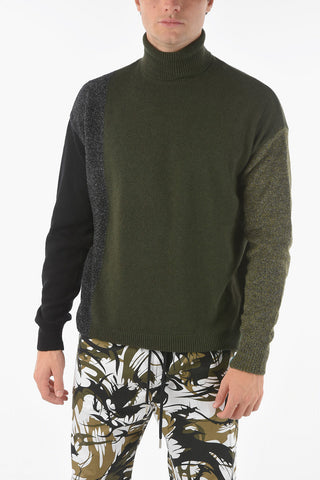 Cashmere Wool Blend K-MEL Turtleneck Sweater