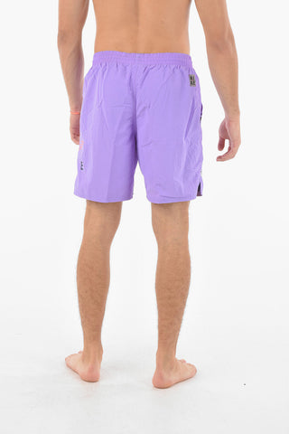 SWIM Boxer Swim Trunks With 2 Pockets And Printed Logo