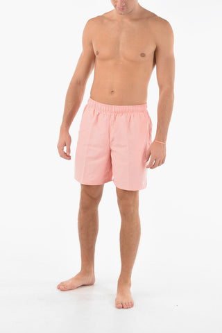 SWIM Solid-Color Boxer Swim Trunks