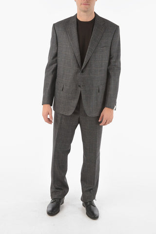 2 Button MANTUA Windowpane Check Suit