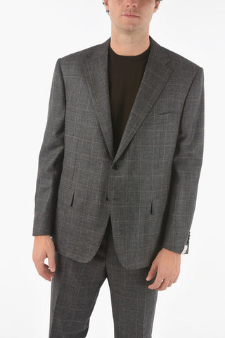 2 Button MANTUA Windowpane Check Suit