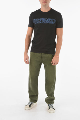 Embroidered T-DIEGOS-X70 Cotton T-Shirt