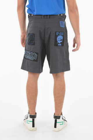 Embroidered Patch P-DUGA-SHO Cargo Shorts