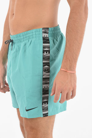 SWIM Costume Boxer con banda logata a contrasto